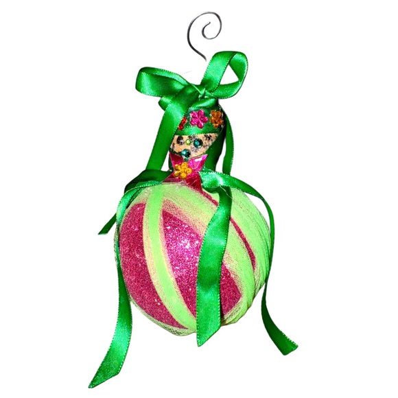 Merry & Lime Retro Jewel Adorned Christmas Tree Ornament - Picture 11 of 15